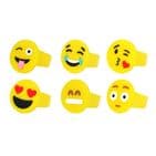 Assorted Smile Emoji Faces Silicon Rings Stocking Filler Henbrandt